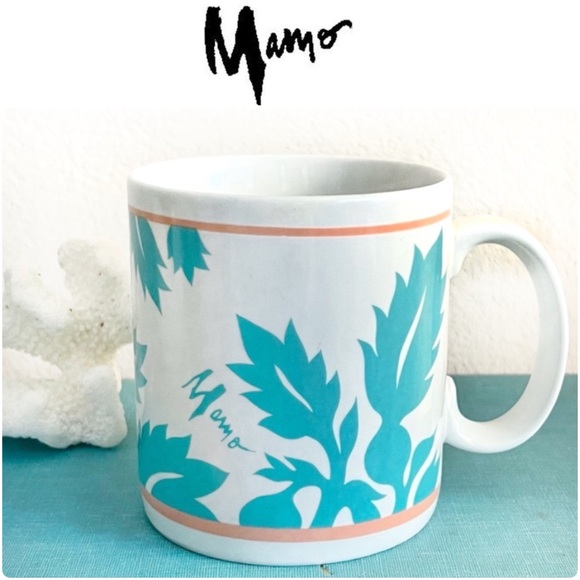 Mamo Howell Other - Vintage • Mamo Howell • 1989 • Ulu Quilt Print • Hawaii • Coffee Mug